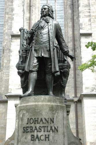 Johann Sebastian Bach statue, St. Thomas Church, Leipzig