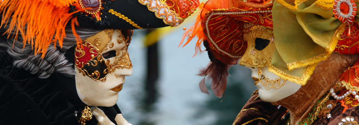 Venetian Carnival Masked Lovers