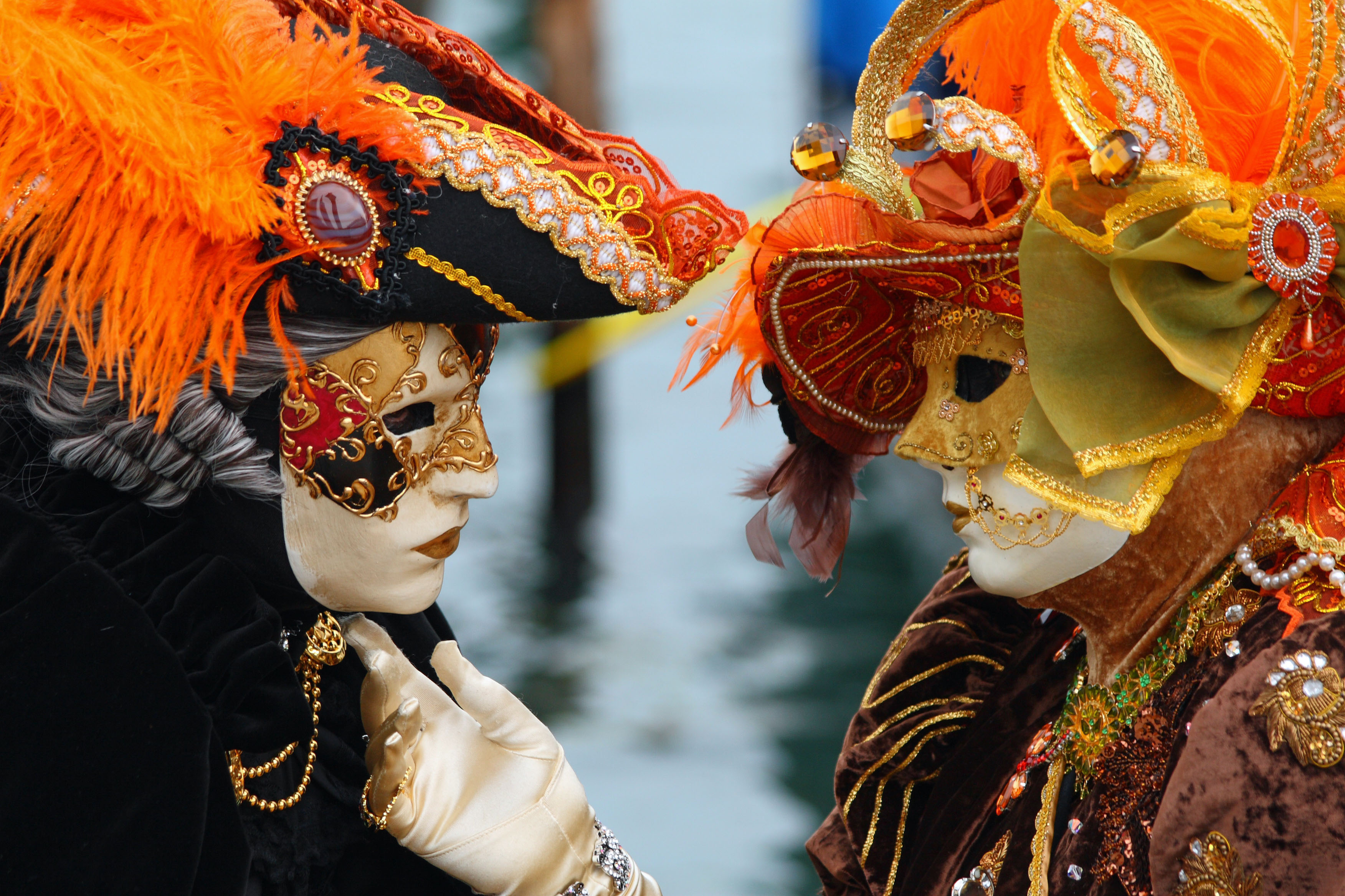 Venetian Carnival Masked Lovers